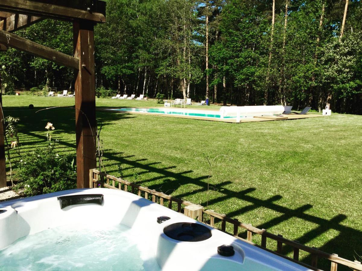 לאנז'ה Chateau Des Essards Avec Piscine Et Jacuzzi מראה חיצוני תמונה