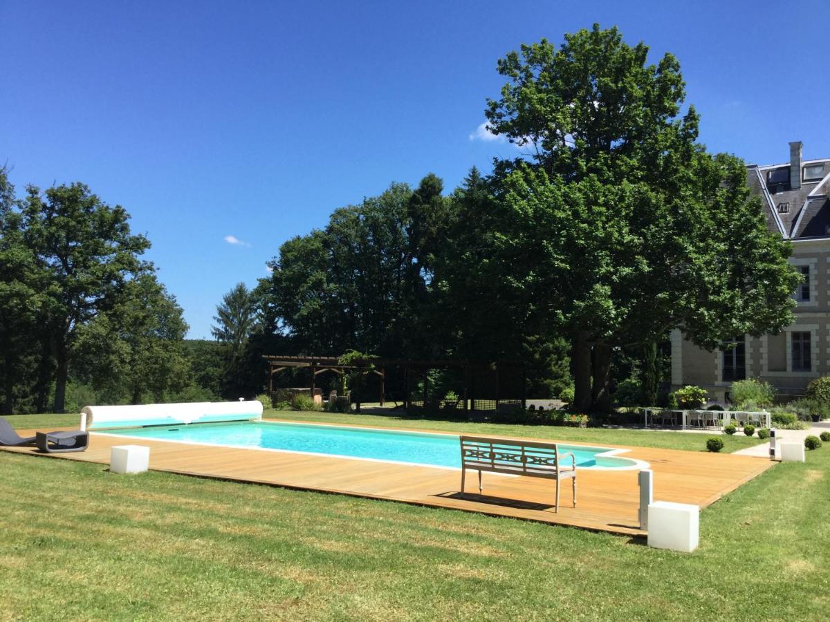 לאנז'ה Chateau Des Essards Avec Piscine Et Jacuzzi מראה חיצוני תמונה