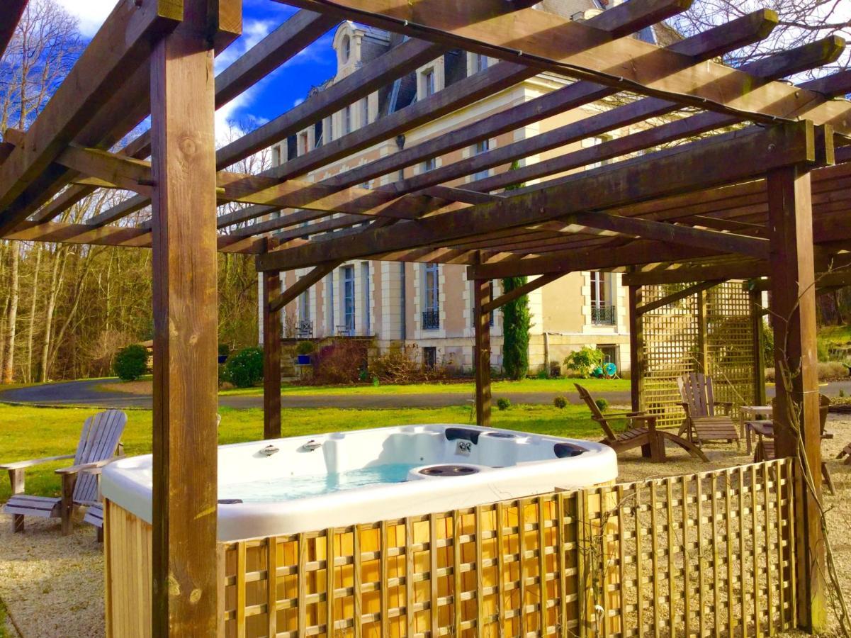 לאנז'ה Chateau Des Essards Avec Piscine Et Jacuzzi מראה חיצוני תמונה